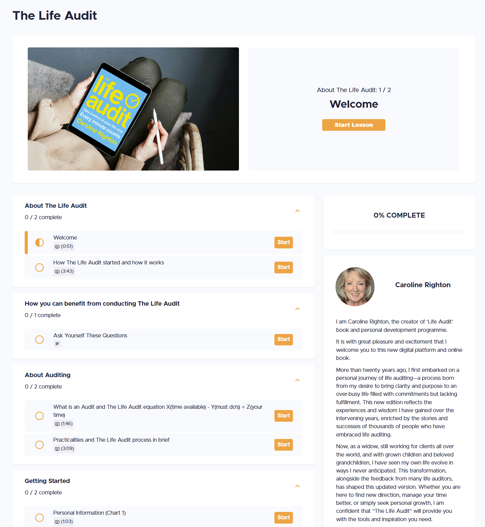 The Life Audit Teachable